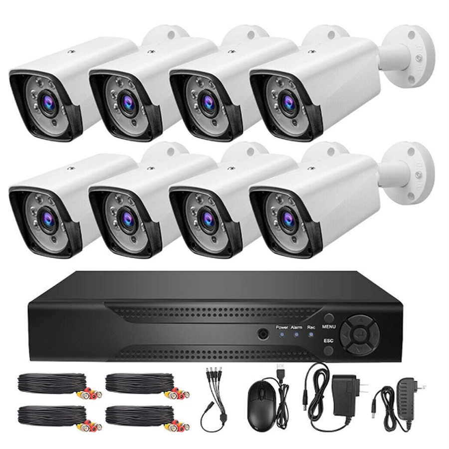 CCTV System AHD 8 Channel Wired DVR Camera Surveillance Kit