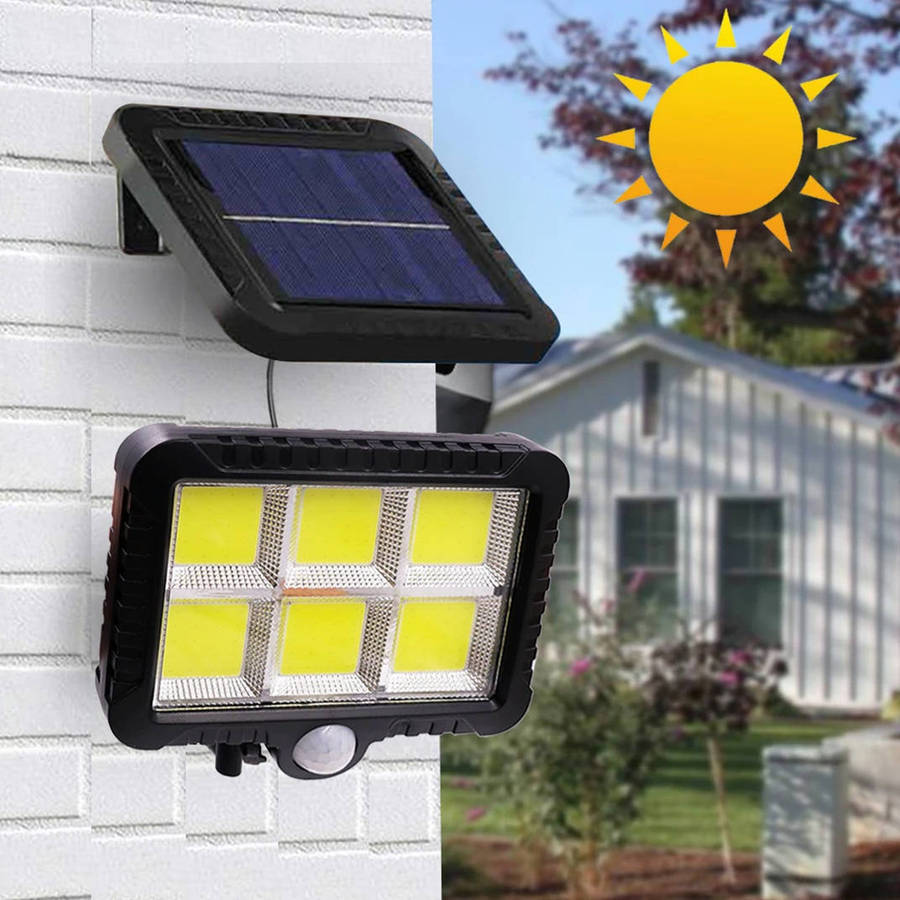 Solar LED Wall Light PIR Motion Sensor Light Waterproof Floodlight