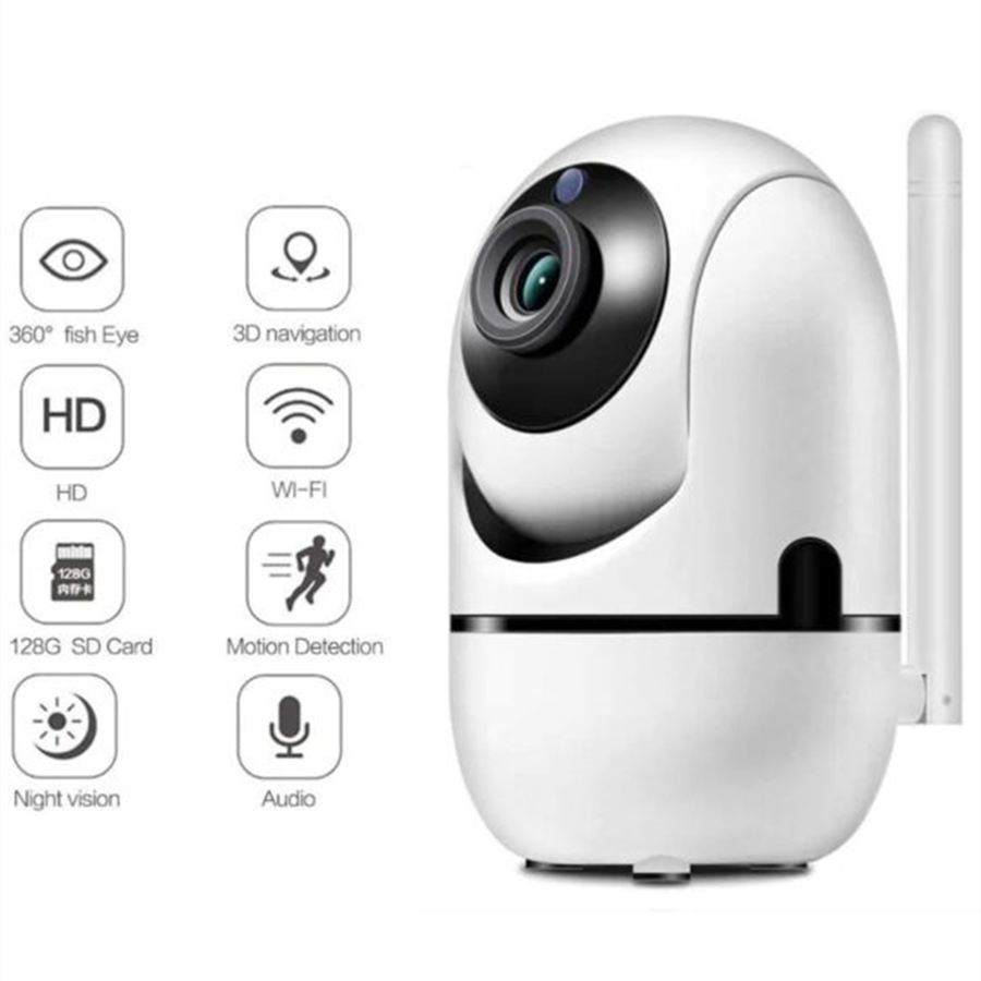 Wifi Nanny Camera IP Wireless Security Camera with HD Night Vision/Two-Way Audio/Motion Detection