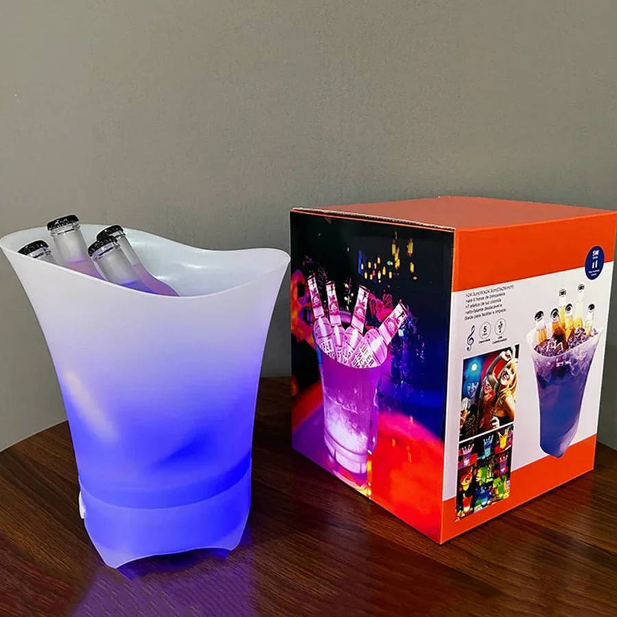 LED Light Ice Bucket Bluetooth Portable Speaker Bar Atmosphere Props