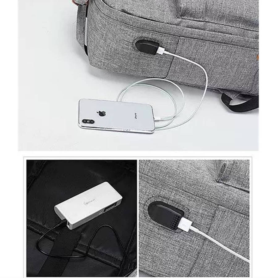 3-piece school bag laptop backpack casual school bag