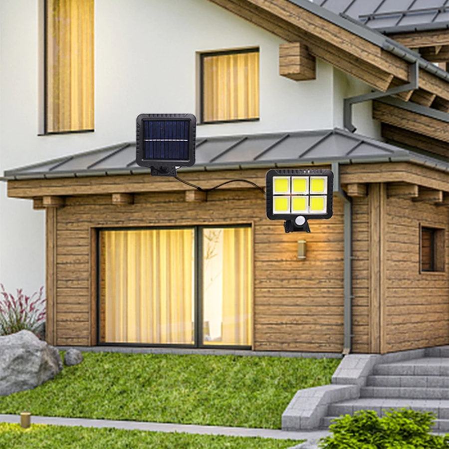 Solar LED Wall Light PIR Motion Sensor Light Waterproof Floodlight