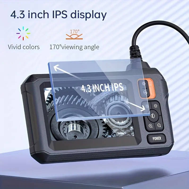 INSKAM 4.3" IPS LCD Endoscope Camera Car Repair Diagnostic Tool