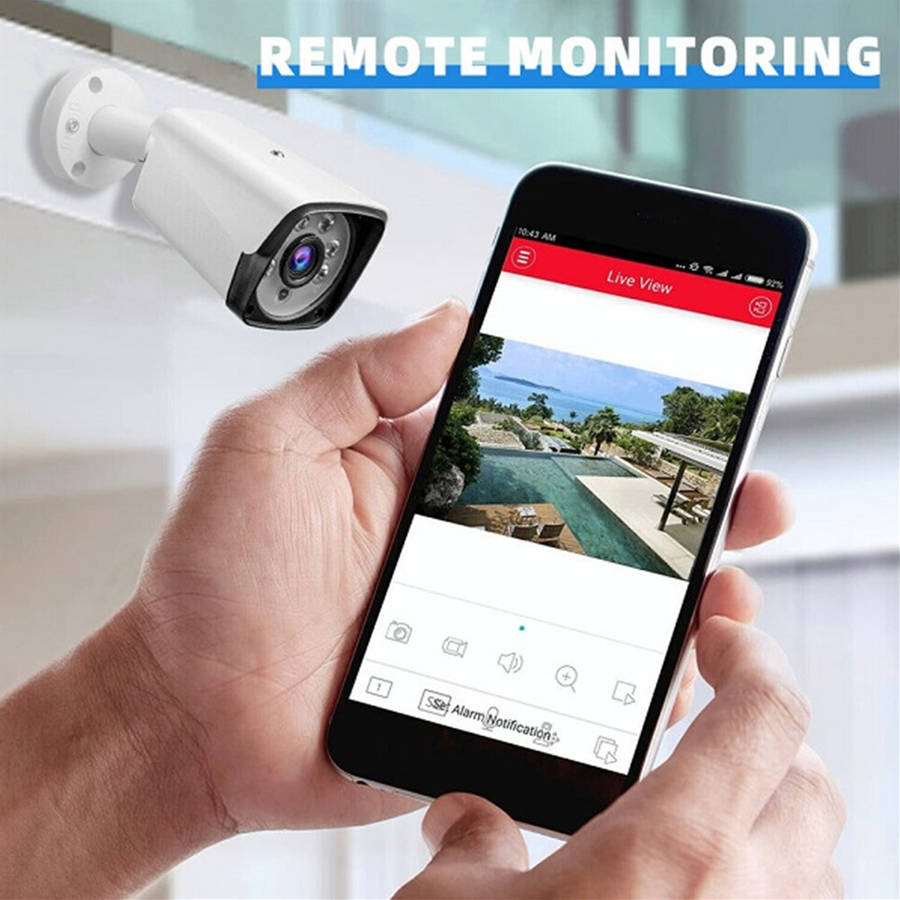 CCTV System AHD 8 Channel Wired DVR Camera Surveillance Kit