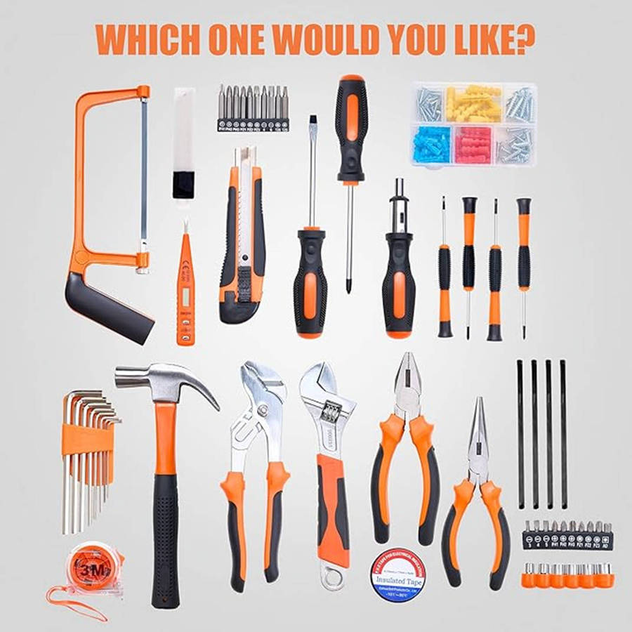 Household Universal Hand Tool Kit Auto Repair Tool Box for Maintenance and DIY Projects
