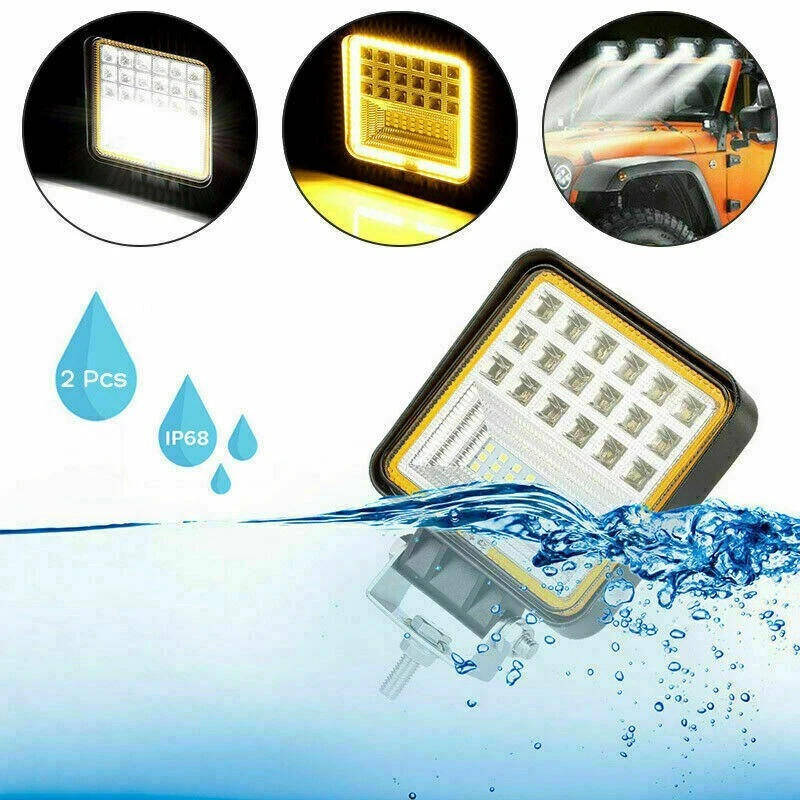 2pcs 126W LED car headlight high brightness spotlight