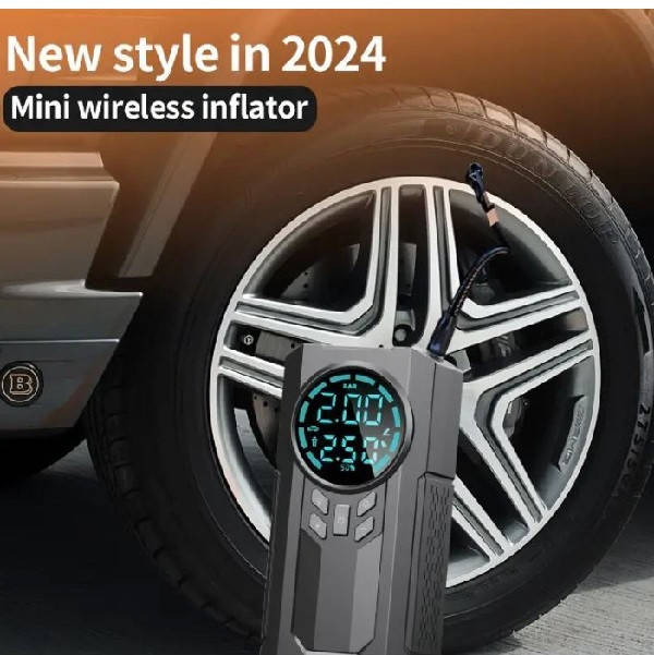 60W Large Capacity Battery Portable Air Compressor Multi-Function Four-in-One Air Pump