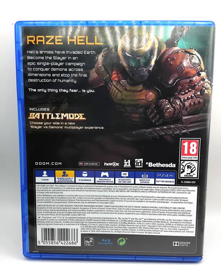 Doom Eternal (PS4) (PS5 Upgrade Free On PSN)