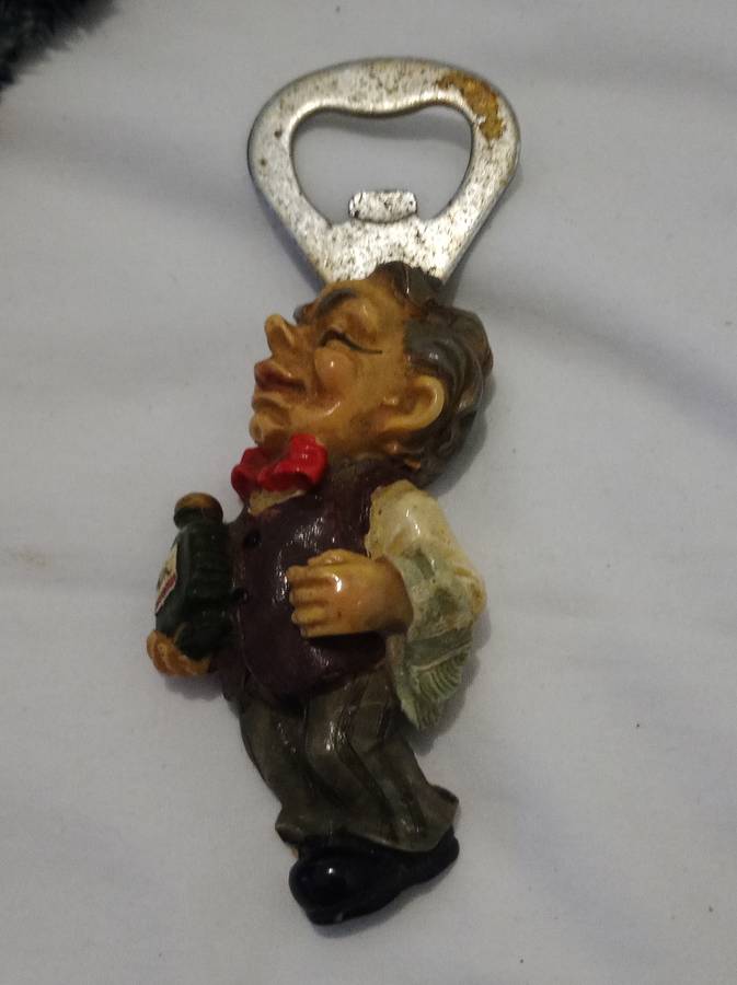 Vintage Collectable Barman Figurant Bottle Opener. Hand Made