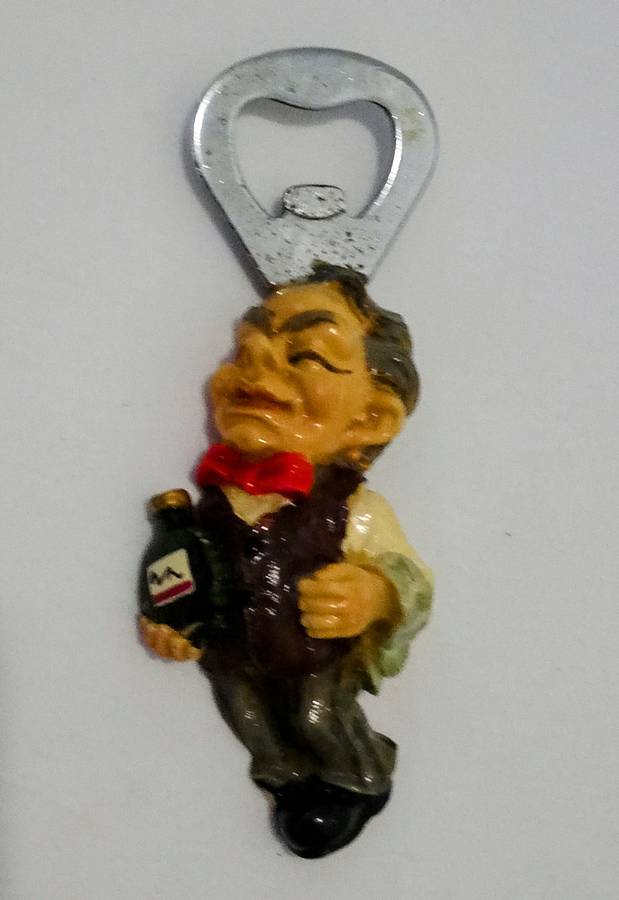 Vintage Collectable Barman Figurant Bottle Opener. Hand Made