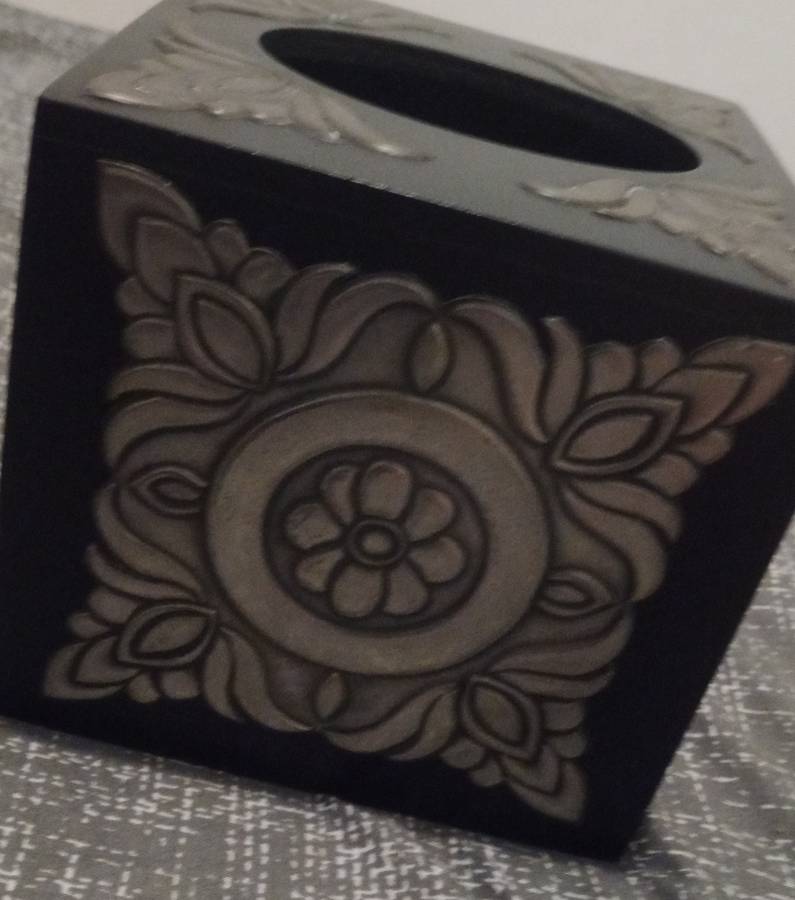 Vintage Collectable Square Tissue Box Cover Decorative,Napkin Dispenser,Facial Paper Holder