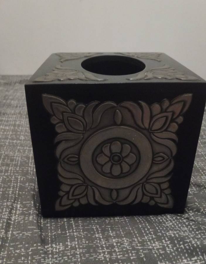 Vintage Collectable Square Tissue Box Cover Decorative,Napkin Dispenser,Facial Paper Holder