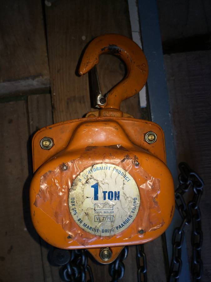 1 ton - 3m  VL type chain block hoist