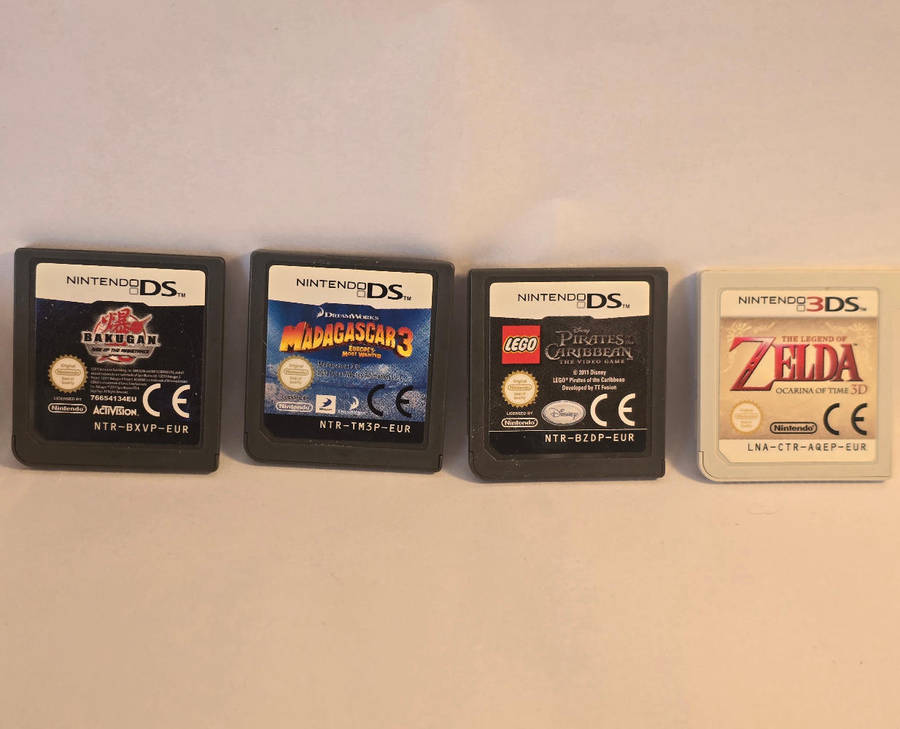 Nintendo DS/3DS 4-Game Bundle: Zelda 3D, Madagascar 3, Bakugan, LEGO Pirates