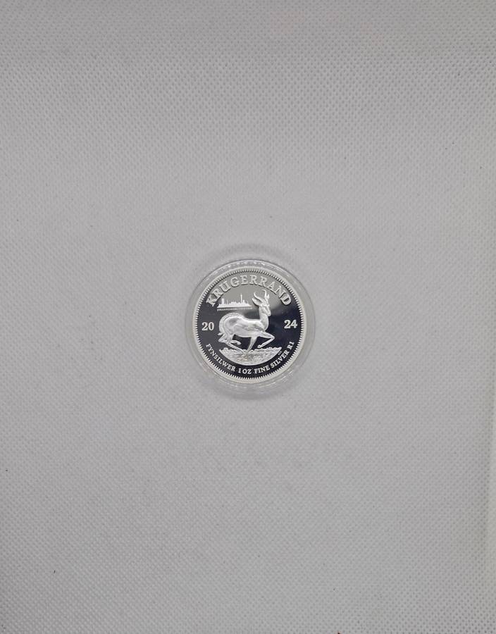 2024 1oz Fine-Silver Krugerrand (Johannesburg coin fare, privy)