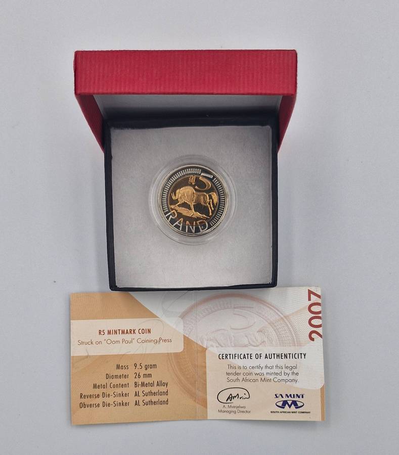 2007 R5 MintMark coin (Oom Paul)