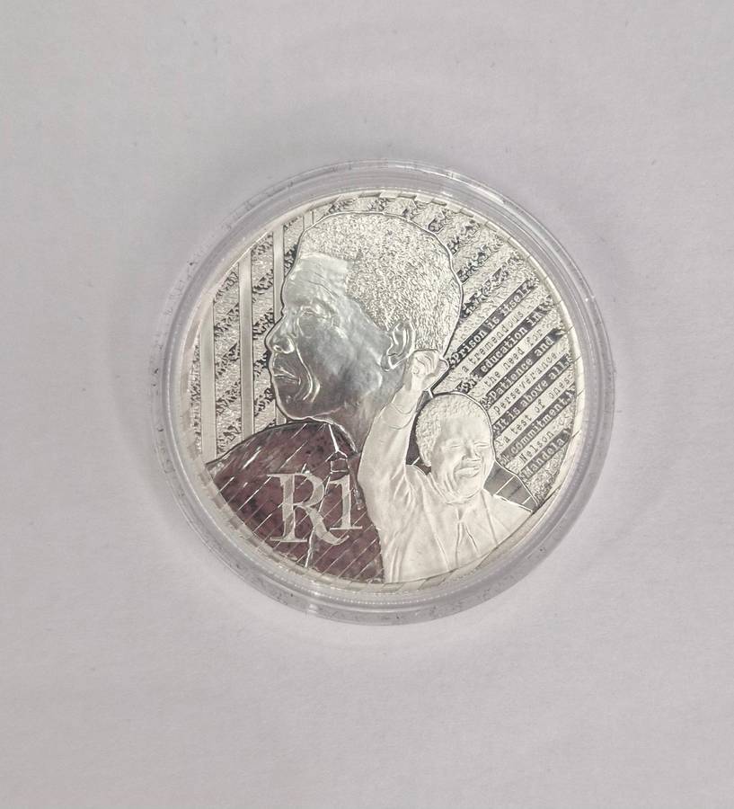 2018 Proof R1 Sterling - Silver Protea (Life of a Legend - Nelson Mandela)