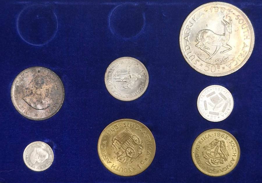 1963 South African Short Proof Set (SA Mint Box)