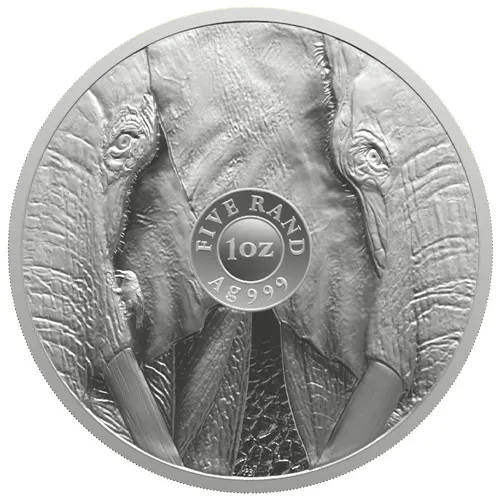 The Big 5 Series III Elephant One Ounce Fine Silver Uncirculated