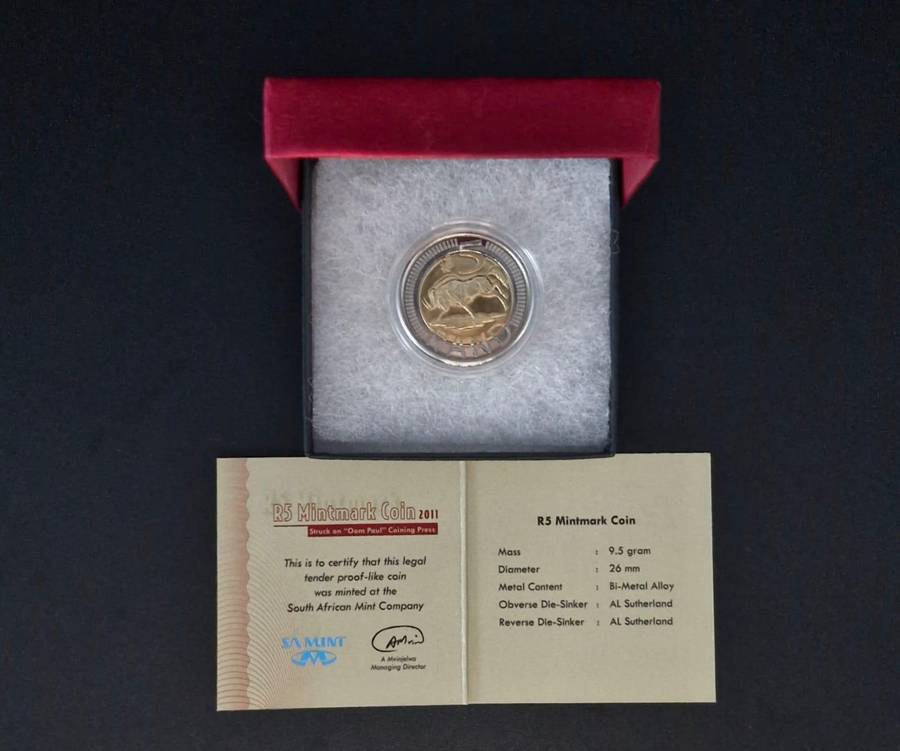 2011 R5 MintMark coin (Oom Paul)