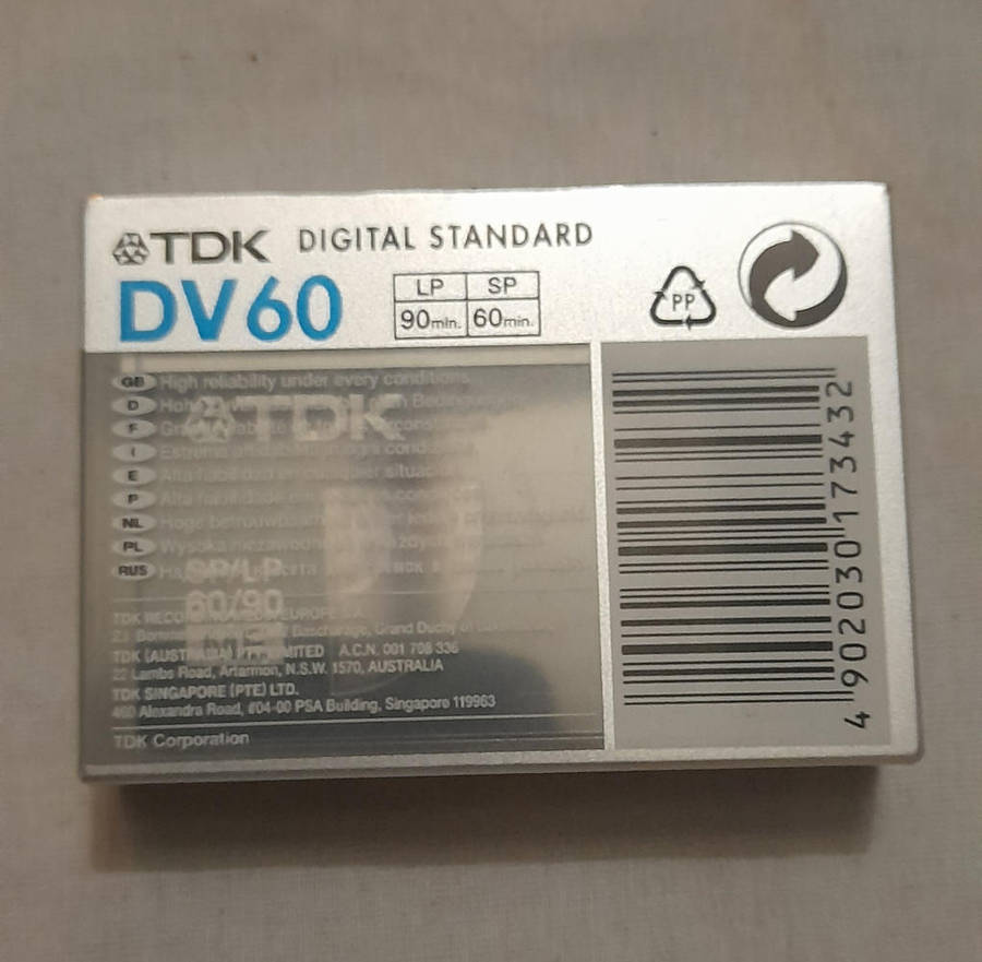 TDK Mini Digital Video Recording Cassette
