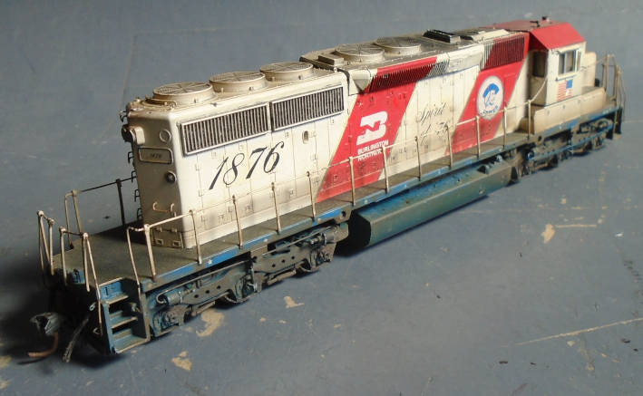 ATHEARN HO SCALE - BN DIESEL LOCO,WEATHERED AS PER FOTOS