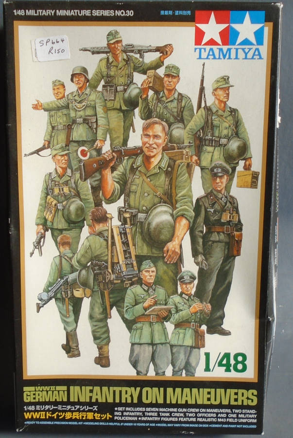TAMIYA 1/48 SCALE - GERMAN INFANTRY- MINT BOXED