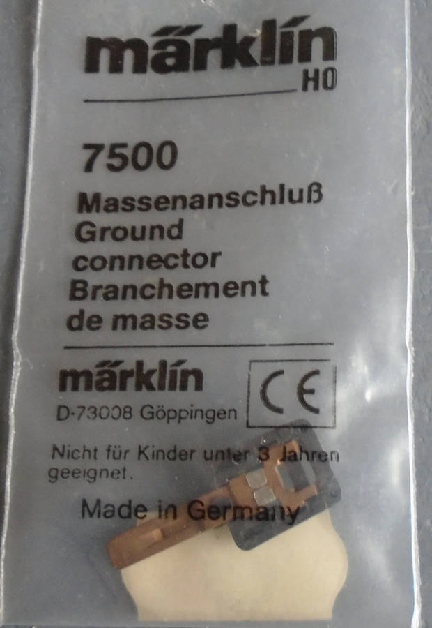 MARKLIN HO SCALE - 7500 GROUND CONNECTOR IN PKT