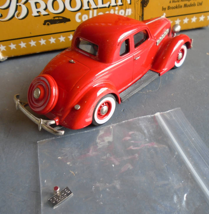 BROOKLIN 1/43 SCALE - 1935 PLYMOUTH 5 WINDOW COUPE  - BOXED