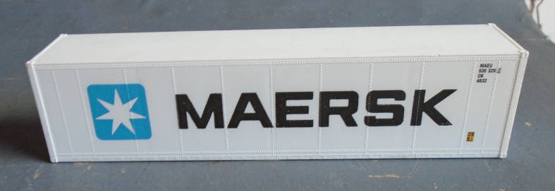 HO SCALE - MAERSK CONTAINER - LENGHT 140mm