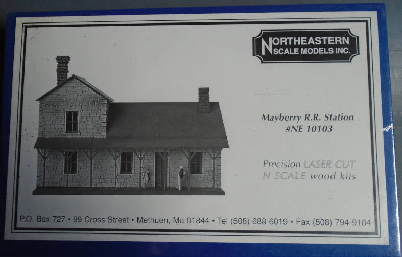 NORTHEASTERN SCALE MODELS N SCALE - MAYBERRY RR STN, LASER CUT - BOXED