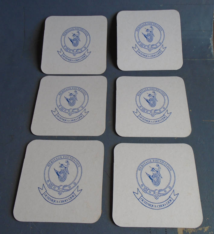 6 X HERITAGE FOUNDATION, QUTENIQUA CHOO-TJOE COSTERS