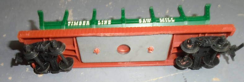 LIFE-LIKE HO SCALE - TIMBER LINE SAW MILL, LOG SIDE UNLOADER TIPPING WAGON