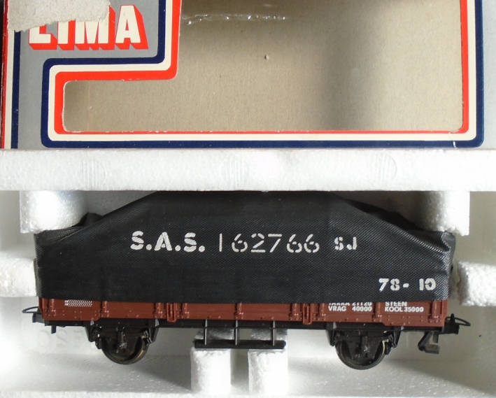LIMA HO SCALE - SAR COVERED TARPAULIN WAGON, BOXED