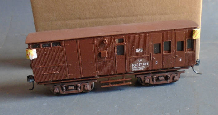 LIONEL PENNING HO SCALE - V7 Mk2 SAR GUARDS VAN, NEW