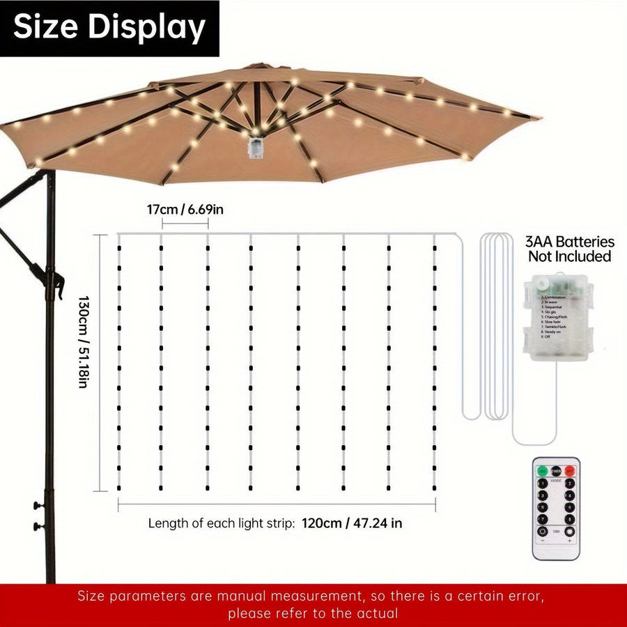 1 x Garden Umbrella Light