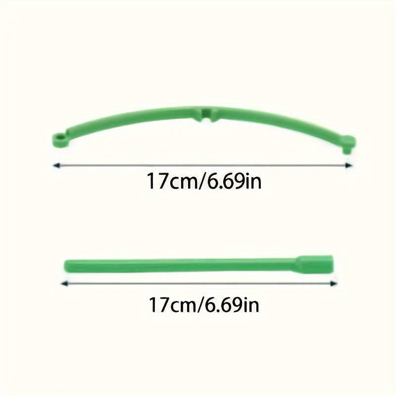 60-Pack Stackable Plastic Plant Support Rings