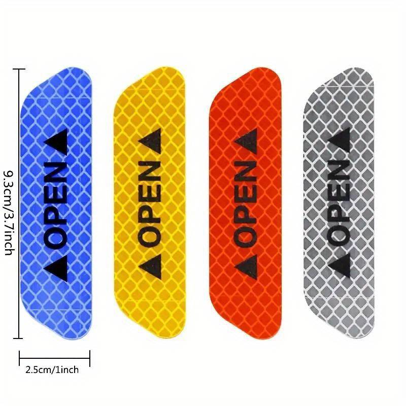 4 Pieces Of Reflective Warning Stickers For Car Doors
