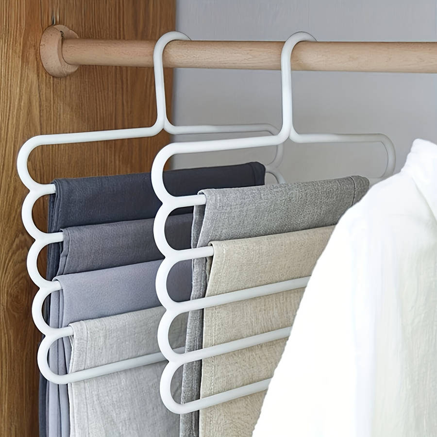 1 Piece 5-Layer Multi-Purpose Plastic Hanger