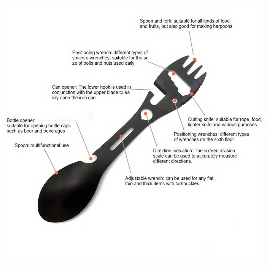 1 x Durable Stainless Steel Multi-Purpose Camping Fork
