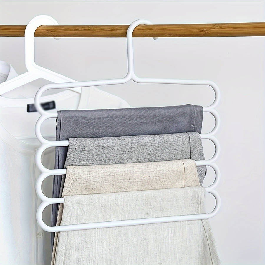 1 Piece 5-Layer Multi-Purpose Plastic Hanger