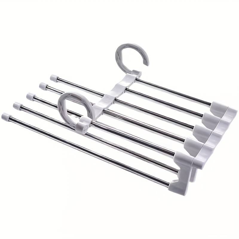 1 Space-Saving 9-Tier Metal Trouser Rack