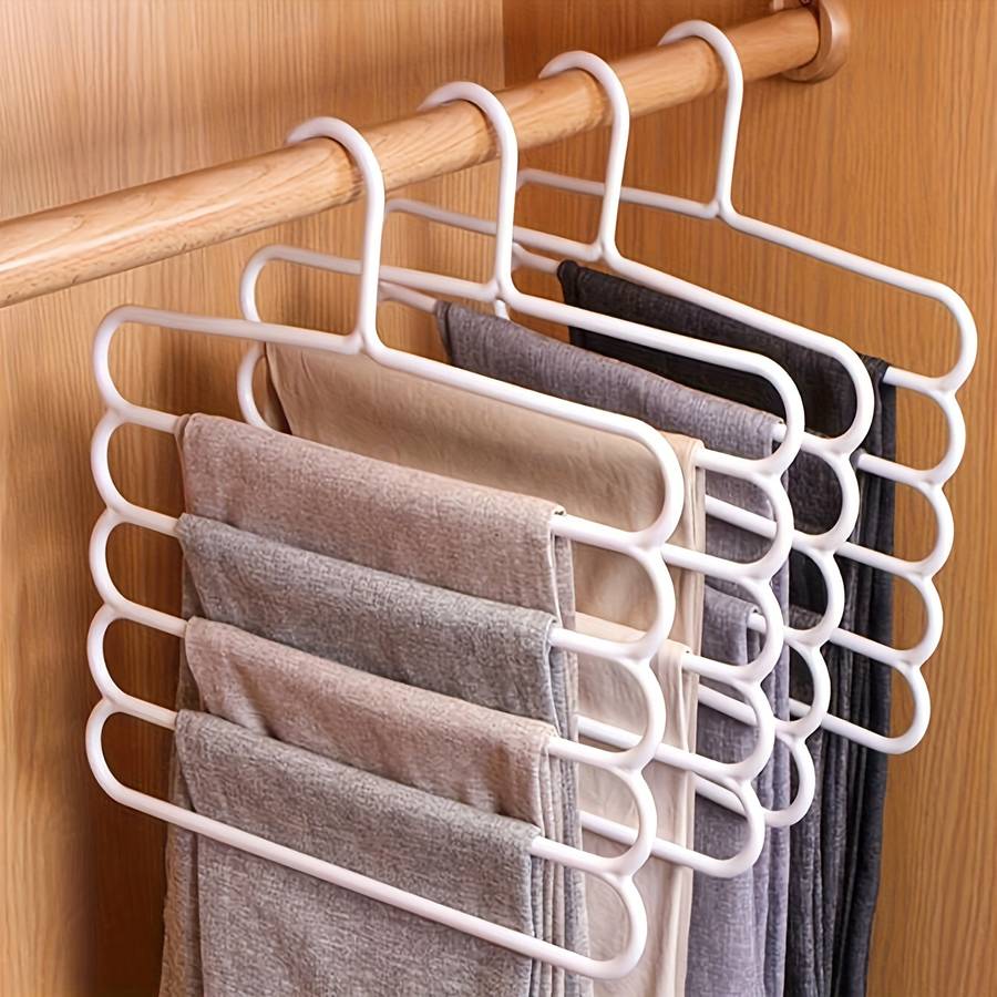 1 Piece 5-Layer Multi-Purpose Plastic Hanger