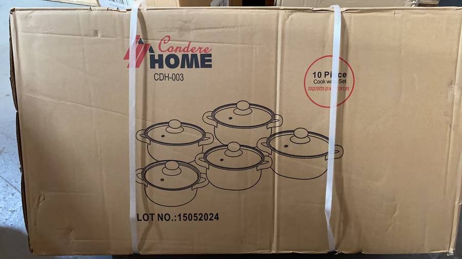 Convenient And Durable 10-Piece Home Cookware Set