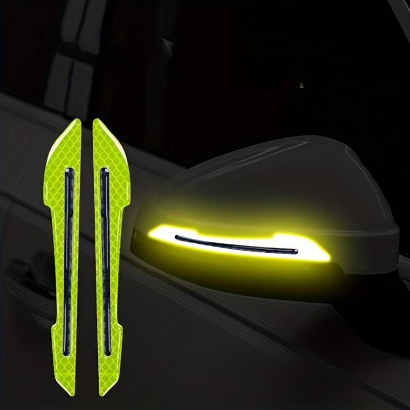 2 Pack Car Rearview Mirror Reflective Stickers