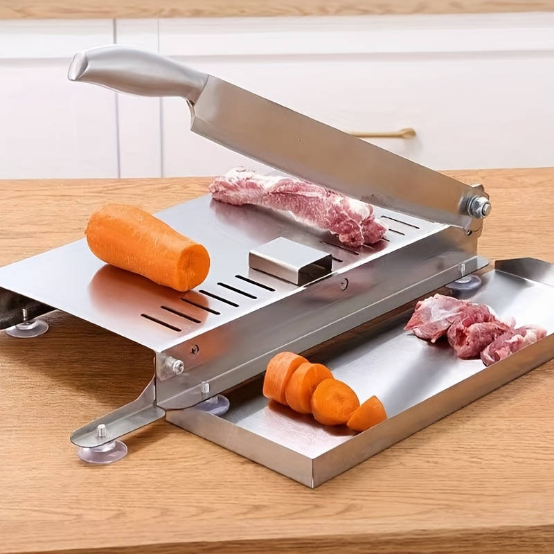 Easy-to-Clean Stainless Steel Manual Meat Slicer