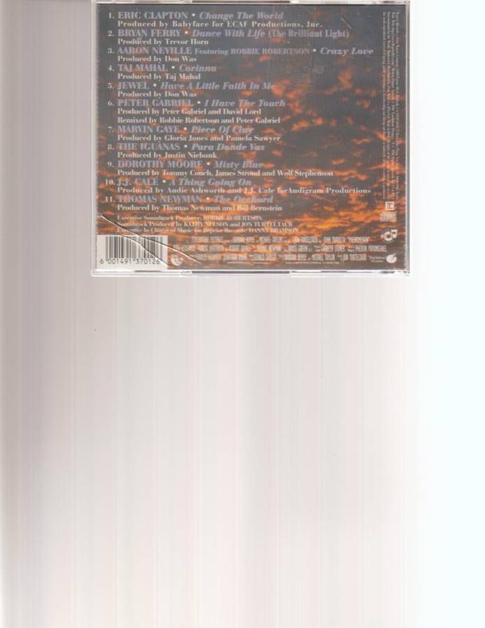 PHENOMENON, MOVIE SOUND TRACK CD