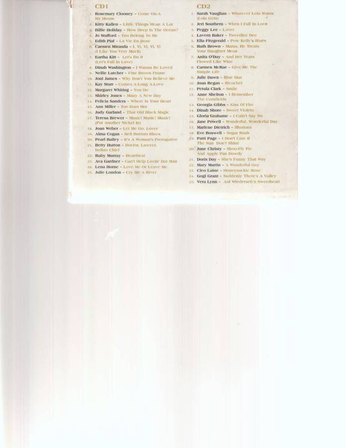 CLASSIC DIVAS, 2 CD AUTOGRAPH COLLECTION