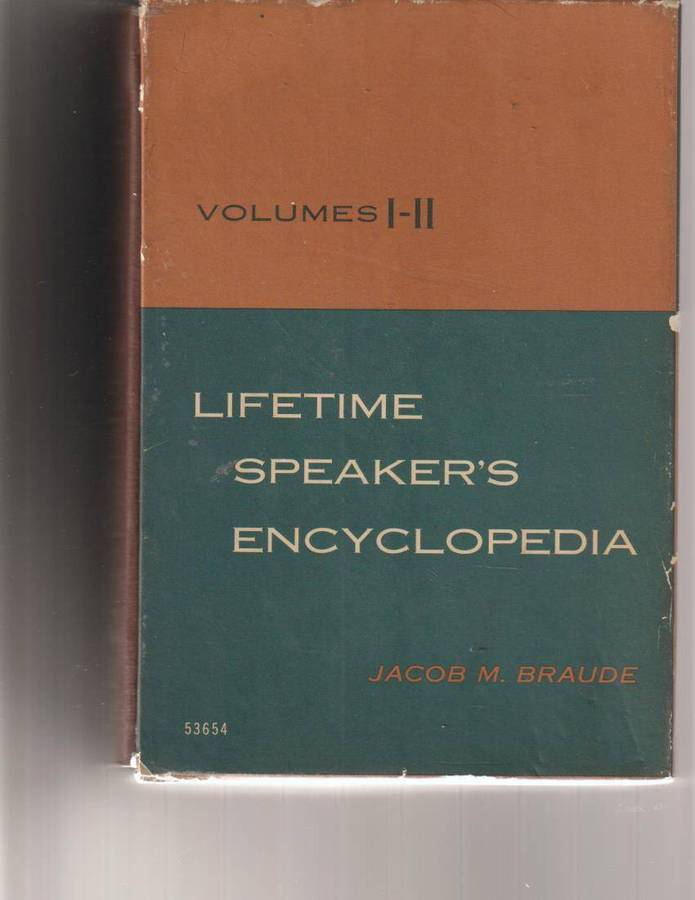 LIFE TIME SPEAKER'S ENCYCLOPEDIA TWO VOLUMES IN SLIP CASE