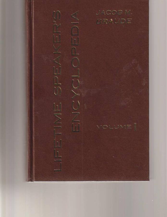LIFE TIME SPEAKER'S ENCYCLOPEDIA TWO VOLUMES IN SLIP CASE
